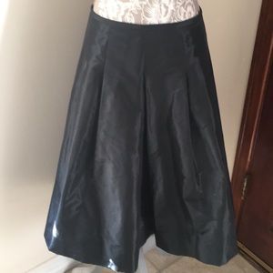 Teri Jon Sateen Skirt black